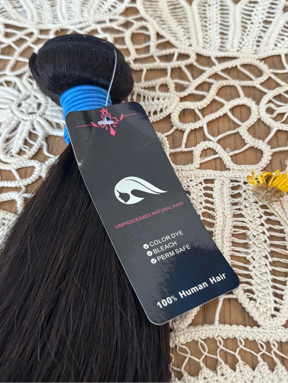 16” 100% Human Hair Weft Body Wave Hair Extension Bundle Natural Black Remy Hair